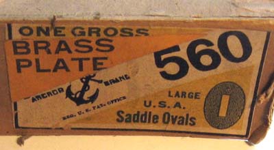 WW1 saddle ovals –  variations